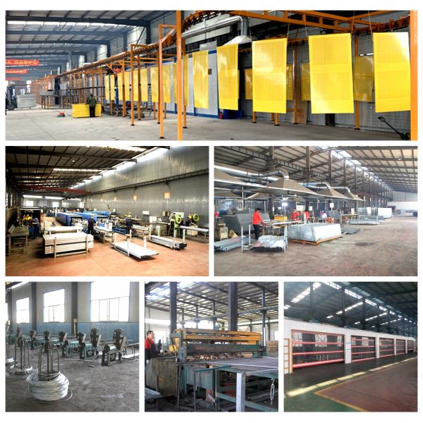 High Security Airport 50mmx200mm aoa fence Pvc Fence Panels And Posts