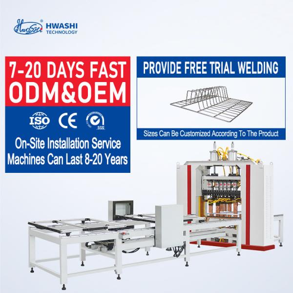 Quality Hwashi Wire Welding Machine For Animal Cages , Automatic Fast Metal Mesh Spot Welder wholesale
