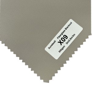 Roller Curtain Sunscreen Fiberglass Blackout Fabric Dustproof With 3Ply PVC