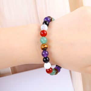 Handmade Elastic Crystal Gemstone Bead Anxiety Healing Bracelet