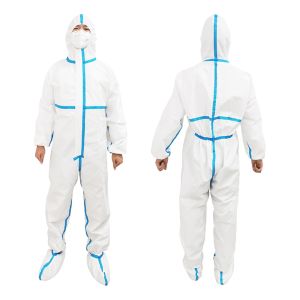 Anti Virus L 165cm White Disposable Overalls