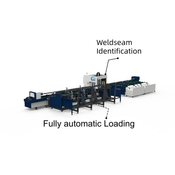Quality QH-GC3-H    3-Chuck Heavy Duty Lathe Tube Cutting Machine Weldseam Identification Fully-automatic Loading wholesale