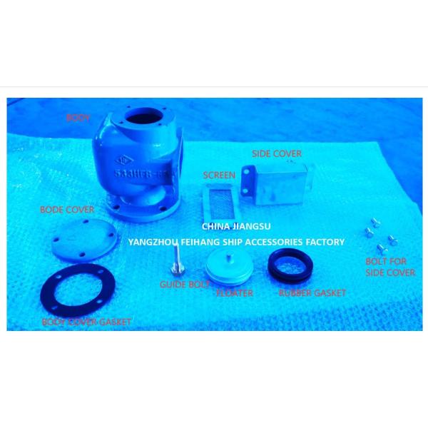 Quality BILGE WATER TANK AIR VENTHEAD NO.533HFB-65A AIR PIPE HEAD WITH SUS 316L FLOATING DISC wholesale