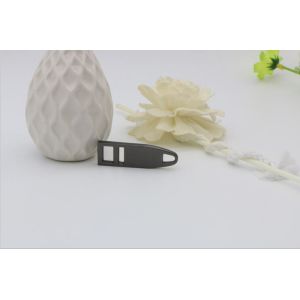 Exquisite custom decorative double hole gunmetal color zipper pullers 44.4 mm