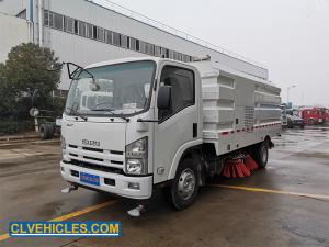 Cheap 190hp ELF ISUZU Road Sweeper Truck 2300L 5000L Garbage Collection for sale
