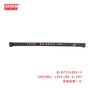 China 8-97174322-1 ISUZU NQR Front Leaf Spring 8971743221 on sale