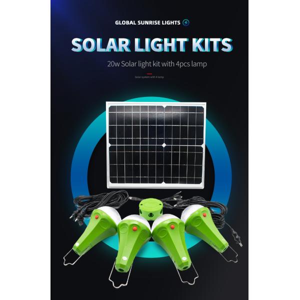 2020 Upgrade Home Mini Solar Energy System Lighting Kit with Remote Control