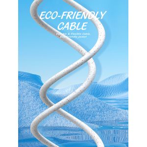 1.2m Biodegradable Micro USB Data Charging Cable Wheat Color