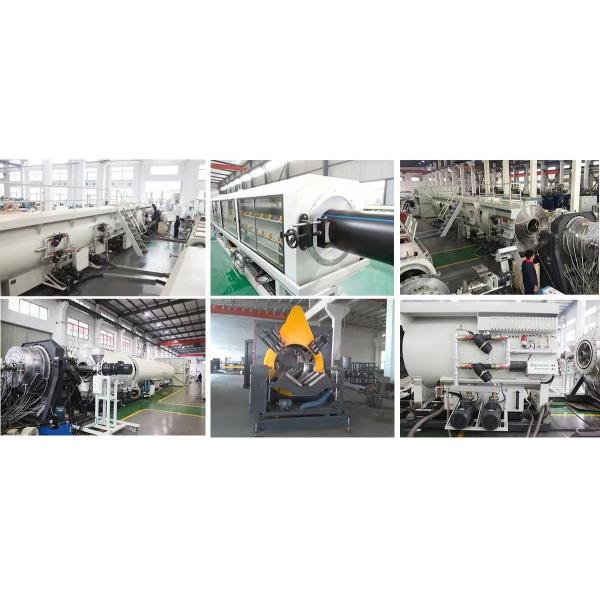110mm PE Pipe Production Extrusion Line PLC Single Screw