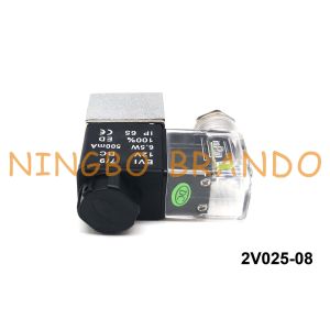 1/4" 2V025-08 Airtac Type Fluid Control Pneumatic Solenoid Valve 2/2 Ｗay Direct