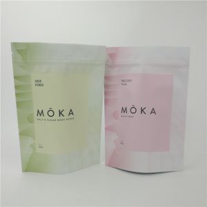 MOPP Makeup Plastic Pouches Packaging VMPET AL Self Standing 1.2C MPET