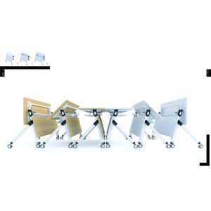 Adjustable Conference Table Chairs With Wheels ISO Certificated