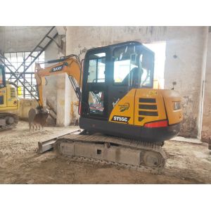 Used 5.5 Ton Sy55c Crawler Excavator in Good Condition with Reasonable Price.