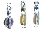 Single Sheave Stringing Cable Pulley Block With Hook For ACSR Conductor