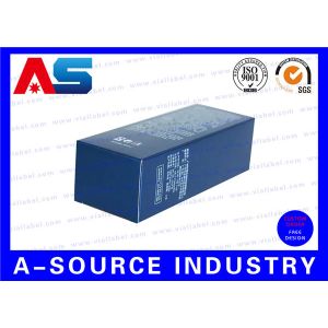 10ml Vial Storage Box Matt Finish Carton Paper Blue WIth UV Spot Braille Box