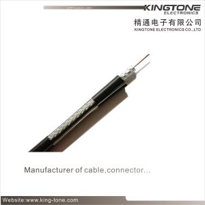 China PE Jacket RG11 CATV Coaxial Cable 1CCS with 60% AL Braid for Outdoor on sale
