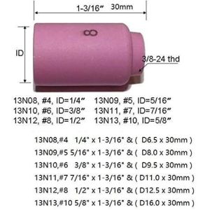 TIG Welding Torch SR WP920 24 25 Fit 13N08 13N09 13N10 13N11 13N12 13N13 Nozzle