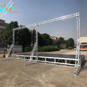 4*4ft 4*8ft Aluminum Portable Stage Platform All Terrain Height Adjustable