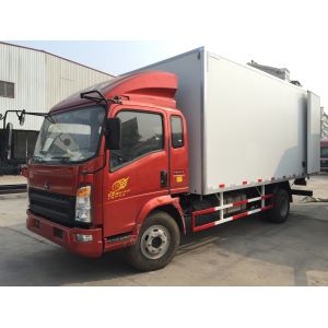 China -20 °C 3 tons FRP Refrigerator box Trucks 5 to 7 cbm for Africa on sale