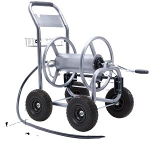 Portable Heavy Duty Garden Lawn Water Hose Reel Storage Cart 19kg Capacity with