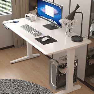 SPCC Steel/Iron Frame Material Dual Motor Wooden Stand Up Desk for Gaming and