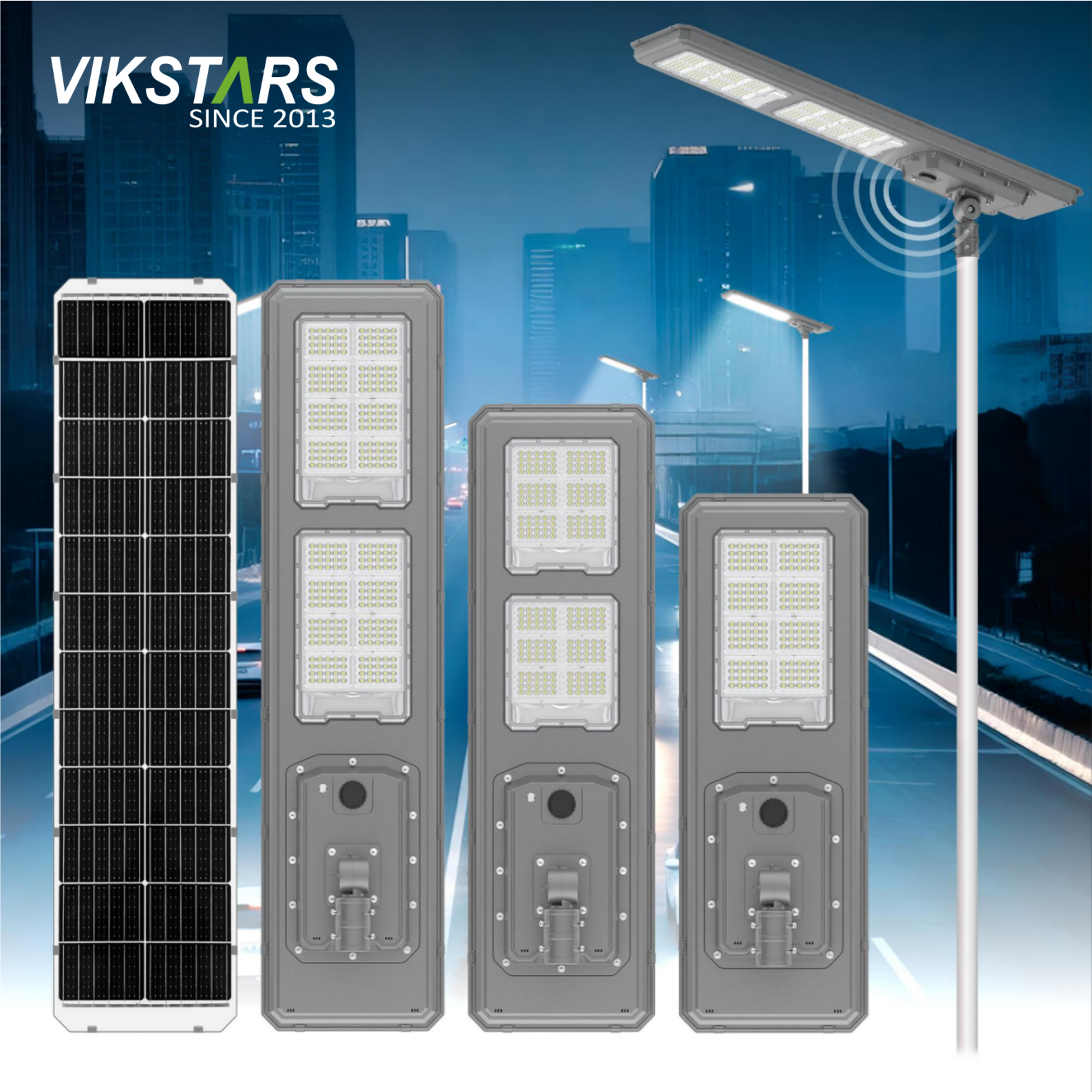 China New Bidirectional Solar Street Lamp IP66 LED Solar Garden Light 600W 900W All in One Solar Landscape Lights on sale