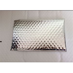 Self Seal Silver Metallic Bubble Mailers , Bubble Wrap Envelopes Recyclable
