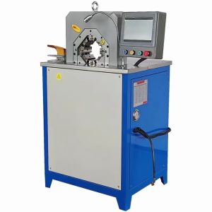 PLC 2 Inch Hydraulic Hose Pipe Pressing Machine Spiral Hydraulic Line Press Wide
