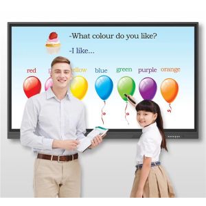 Led interactive Panel for School Dual system All in one PC 86" Touch Screen