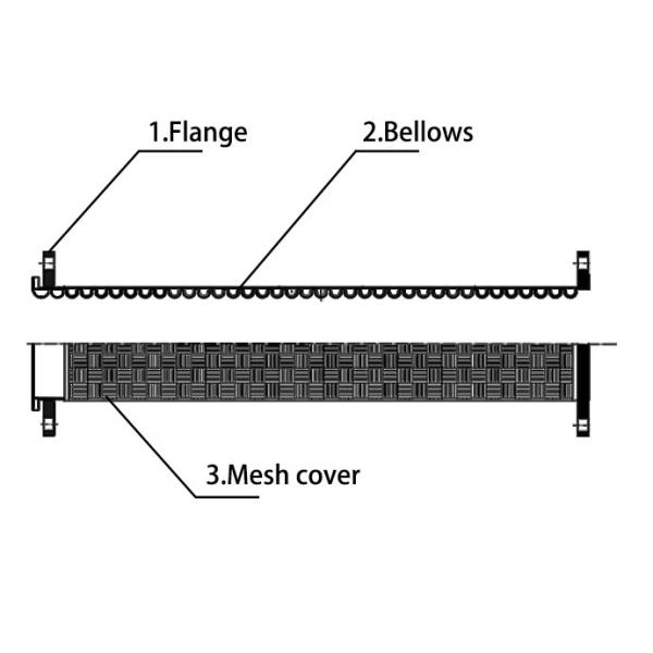 PN10 PN40 Flexible Stainless Steel Braided Hose With And Minimum Bending Radius