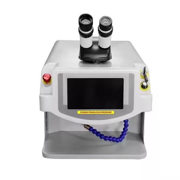 Quality 200W Handheld White Desktop Jewelry Laser Welder Mitsubishi 100-200W Output 0.1-10ms Air Cooling New 2 Years Warranty wholesale