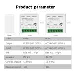 Tuya Alexa Timer Smart Switch 10A Relay Module Work Remote Smart Switch support
