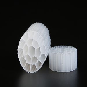 Cheap Virgin HDPE MBBR Filter Media With White Color And Long Service Life For 35*18mm Size for sale