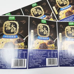 Semi Matte Food Pack Label CMYK BOPP Printable Self Adhesive Labels