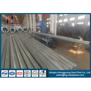 NEA Standard Octagonal Galvanized Steel Pole ISO9001-2008 Certification Q235
