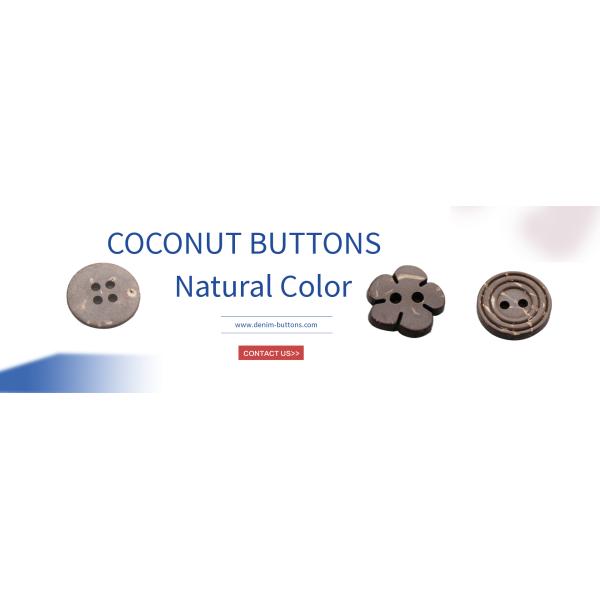 Hair Cord Coconut Buttons Flower-Shaped