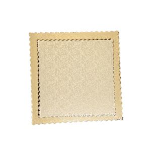 Disposable Embossed Foil Paper Square Cake Board