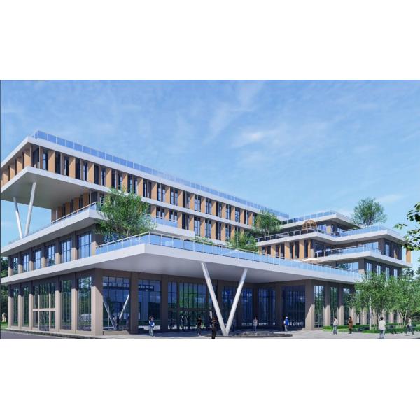 Lightweight Steel Structure Office Building Prefabricated For Industrial / Commercial