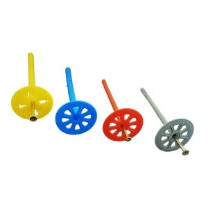 Wall Bolts 55mm Plastic Insulation Anchors With Screw Fasteners