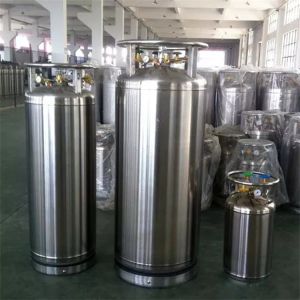 China Liquid Oxygen Nitrogen Cryogenic Dewar Cylinder 495L on sale