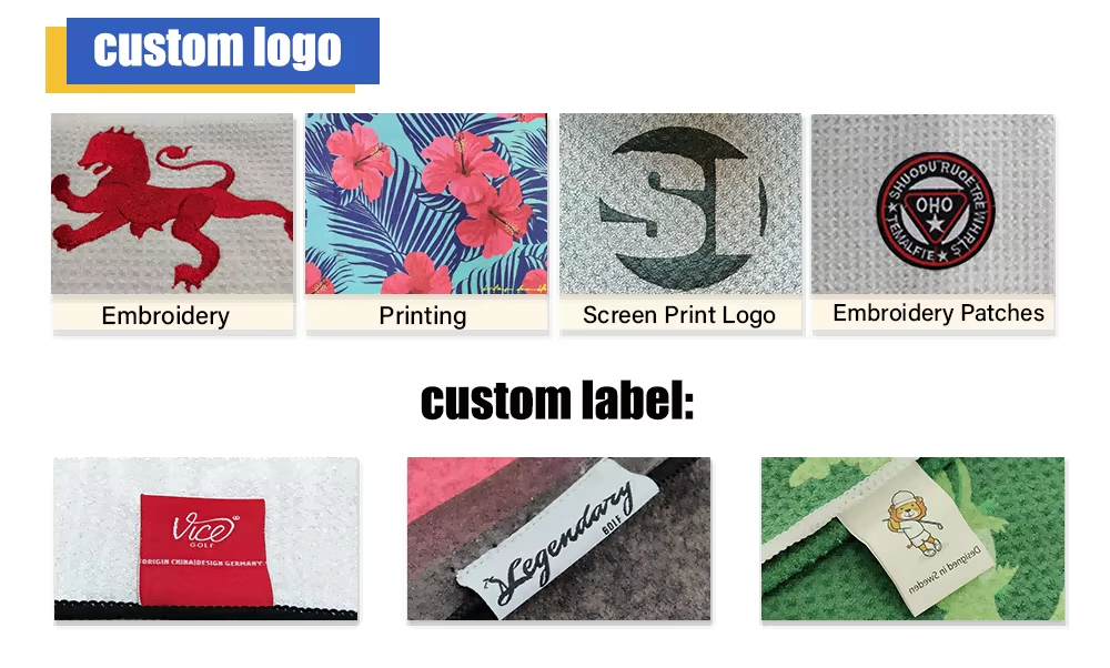 Wholesale Custom Logo Highest Strength Magnet Microfiber Waffle Sublimation