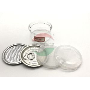 Mini Plastic Food Containers With Lid Easy Open Can Herb Tea Packaging