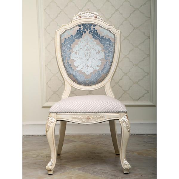 Quality SGS Solid Wooden Oak Retro Upholstered Dining Chairs Chenille Cover wholesale