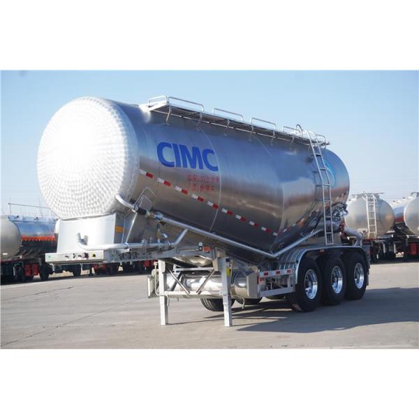 4 Axle Lime Powder 30cbm Aluminum Cement Tanker Trailer