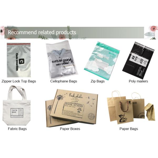 Merchandise Die Cut Handle Bags Custom Logo Printing Personalized Plastic Bags