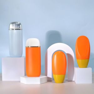 Cheap Matte Sunscreen Orange Tube 60ml 70ml Sun Cream Tube Custom For SPF50 Sunscreen Lotion for sale