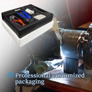 Plastic PCB ESD Tray Anti Static Electronic Insert Tray With Packaging Paper Box