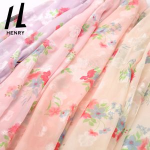 Soft Tulle Print Pattern 100% Polyester Mesh Fabric For Women'S Dress