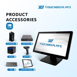 RoHS 18.5 Inch Retail Touch Screen POS System With Cash Drawer