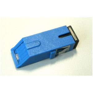 Durable SC UPC Adapter With Integrated Pushable Plastic Shutter Laser Free